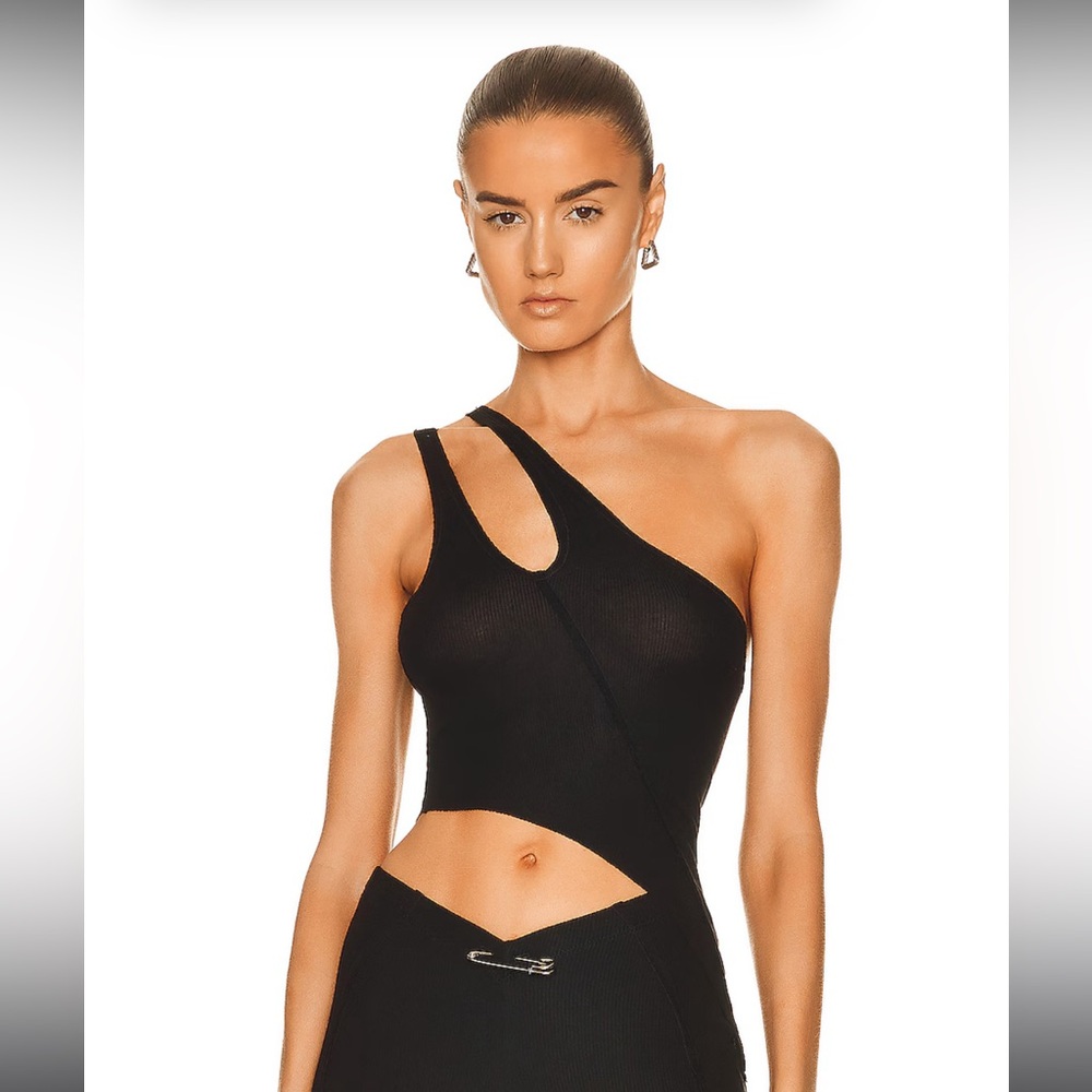 Sami Miro Vintage Asymmetrical One Shoulder Tank